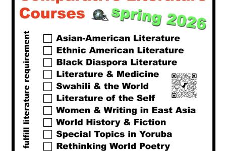 Comparative Literature Courses Spring 2026